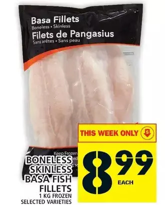 Food Basics Boneless skinless basa fish fillets offer