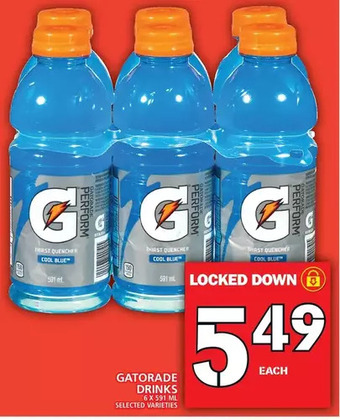 Food Basics Gatorade drinks offer