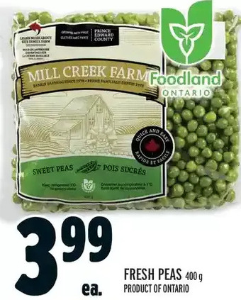 Metro Fresh peas offer