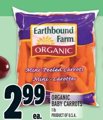 Metro Organic baby carrots offer