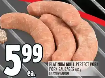 Metro Platinum grill perfect pork pork sausages offer