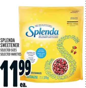 Metro Splenda sweetener offer