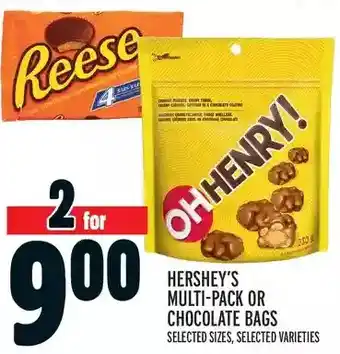 Metro Hershey's multi-pack or chocolate bags offer