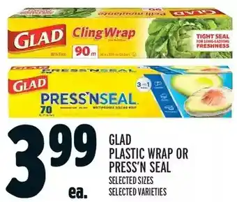 Metro Glad plastic wrap or press'n seal offer