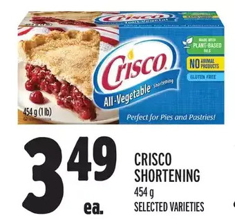 Metro Crisco shortening offer