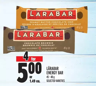 Metro Lärabar energy bar offer