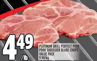 Metro Platinum grill perfect pork pork shoulder blade chops offer