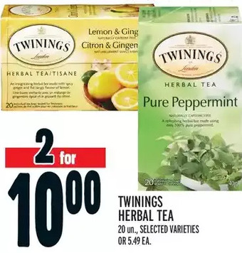 Metro Twinings herbal tea offer