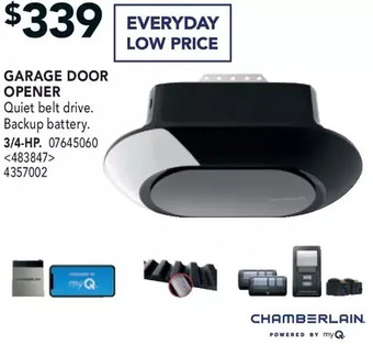 RONA Chamberlain garage door opener offer
