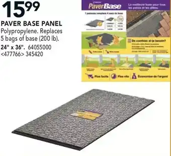 RONA Paver base panel offer