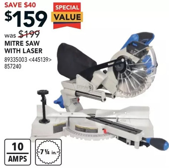 RONA Kobalt mitre saw with laser offer