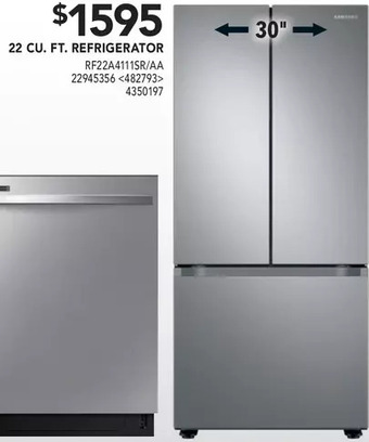 RONA Samsung 22 cu. ft. refrigerator offer
