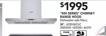 RONA Bosch "500 series" chimney range hood offer