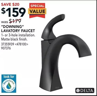 RONA Delta "downing" lavatory faucet offer