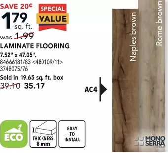 Lowe's Mono serra laminate flooring offer