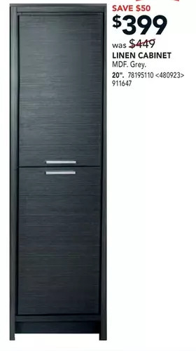 Lowe's Linen cabinet offer