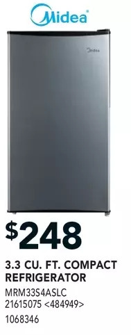 Lowe's Midea 3.3 cu. ft. compact refrigerator offer