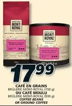 IGA Café En Grains 750g/Ou Café Moulu 930g offer