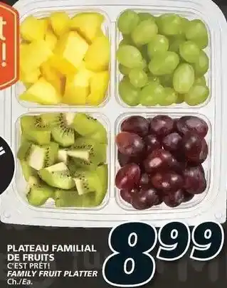 IGA Plateau Familial De Fruits offer