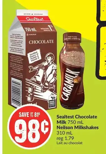 FreshCo Sealtest chocolate milk | neilson milkshakes offer