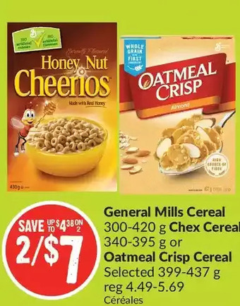 FreshCo General mills cereal | chex cereal or oatmeal crisp cereal offer
