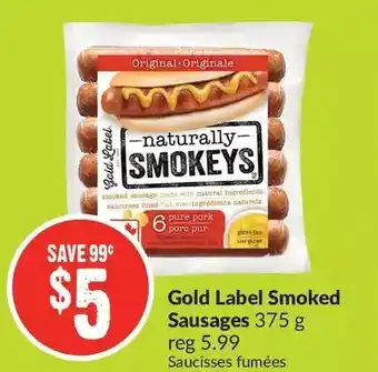 FreshCo Gold label smoked sausages offer