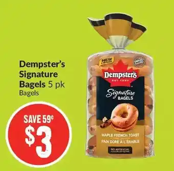 FreshCo Dempster's signature bagels offer