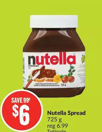 FreshCo Nutella spread offer