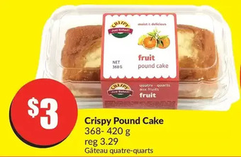 FreshCo Crispy pound cake offer