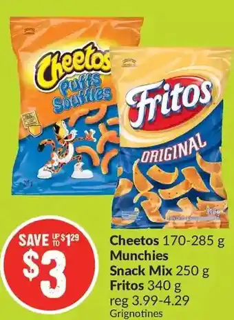 FreshCo Cheetos | munchies snack mix | fritos offer