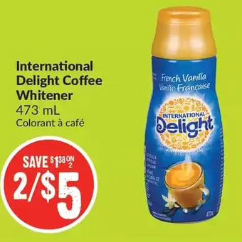 FreshCo International delight coffee whitener offer