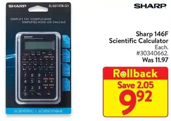 Walmart Sharp 146f scientific calculator offer