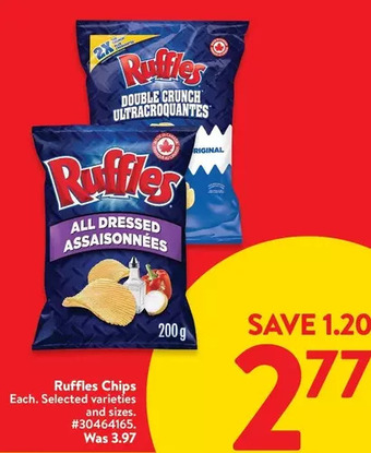Walmart Ruffles chips offer