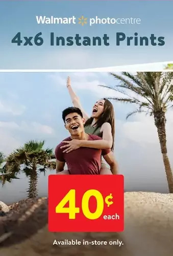 Walmart 4x6 instant prints offer