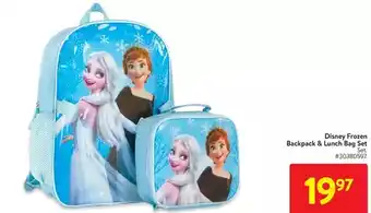 Walmart Disney frozen backpack & lunch bag set offer