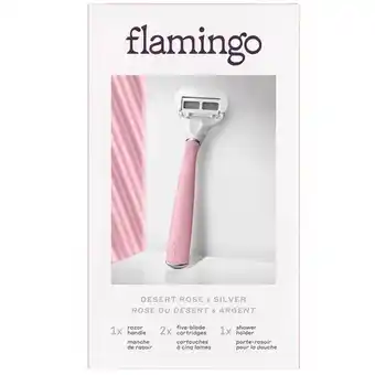 Walmart Flamingo desert rose 5-blade razor or face wax kit offer