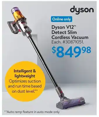 Walmart Dyson v12 detect slim cordless vacuum offer