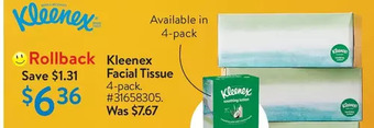Walmart Kleenex facial tissue offer