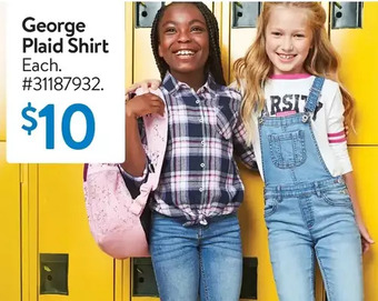 Walmart George plaid shirt offer