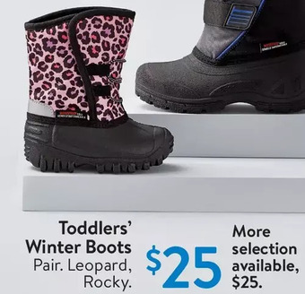 Walmart Toddlers' winter boots offer