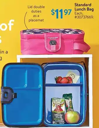 Walmart Standard lunch bag offer