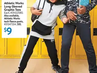 Walmart Athletic works long-sleeved graphic tees offer