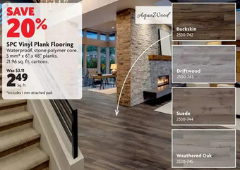 Home Hardware Spc vinyl plank flooring offer