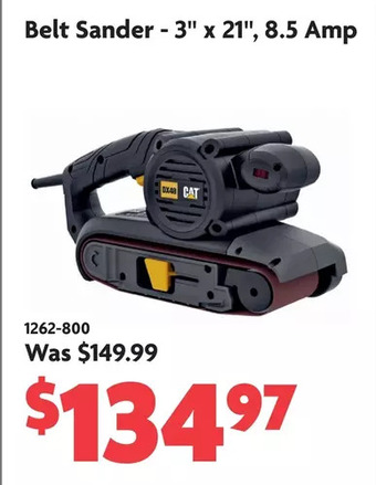 Home Hardware Belt sander - 3" x 21", 8,5 amp offer
