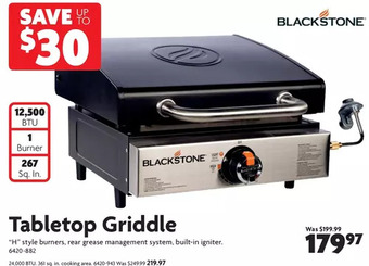 Home Hardware Tabletop griddle offer