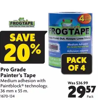 Home Hardware Pro garde painter's tape offer