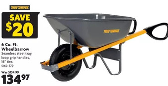 Home Hardware 6 cu. ft. wheelbarrow offer
