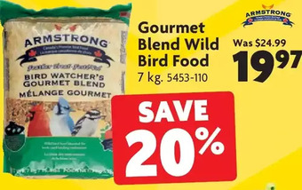 Home Hardware Gourmet blend wild bird food offer