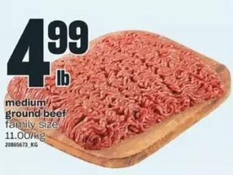 Valu-mart Medium ground beef offer