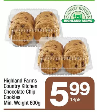 Highland Farms Highland farms country kitchen chocolate chip cookies offer